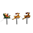 Santa Sleigh Stake Lights