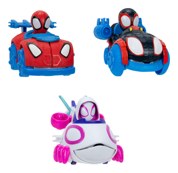 Spidey & Friends Little Vehicle Web Dart Zoomers Assorted