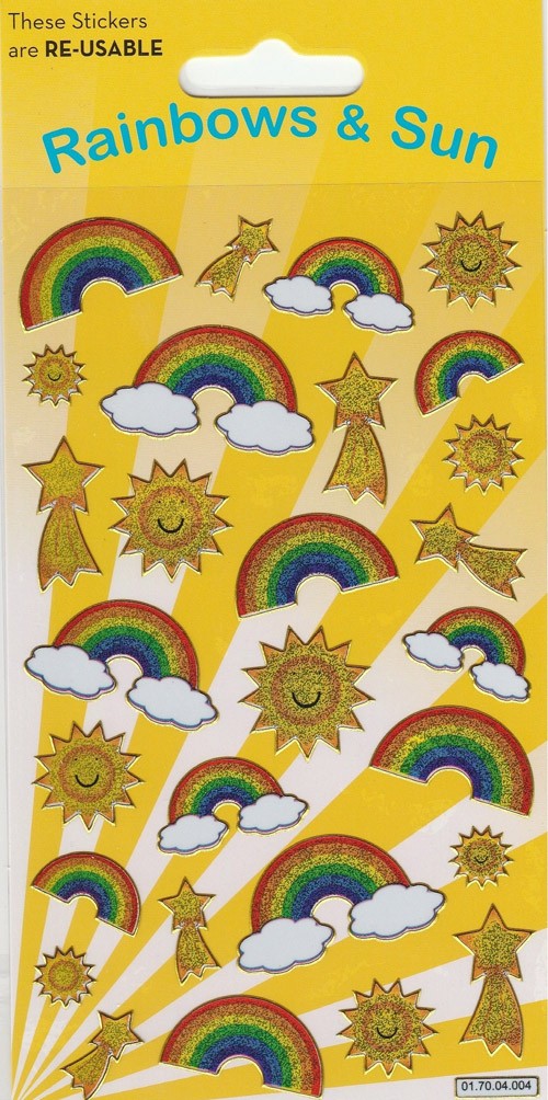 Sparkle Sticker Sheet - Rainbows