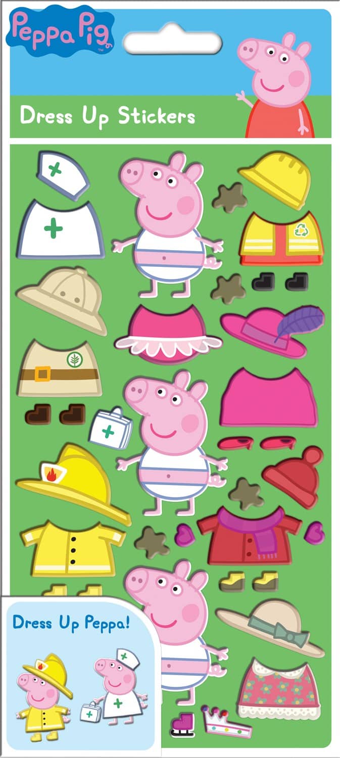 Dress Up Sticker Sheet - Peppa Pig
