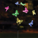 Solar FlutterLights 8 Stem Multi Coloured Stake Light