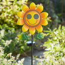 Solar Smilin' Sunflower Stake Light