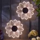 Solar Fence & Wall Decor Bloom Line 2 Pack