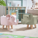Elephant Footstool - Sage