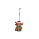 Highland Cow Tree Pendant Assorted