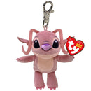 TY Beanie Babies Key Clip - Disney Stitch - Angel