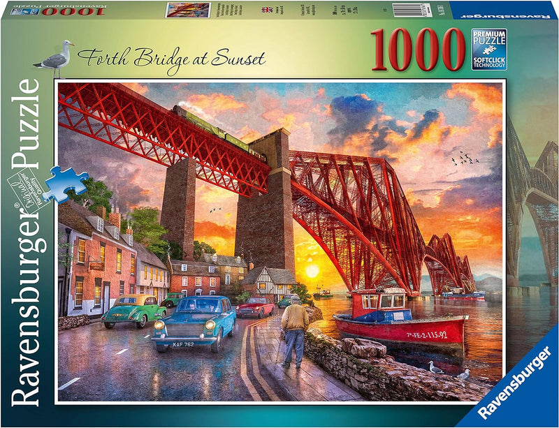 Forth Bridge At Sunset 1000pc Jigsaw Puzzle