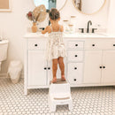Dreambaby 2-Up Step Stool - Grey & White