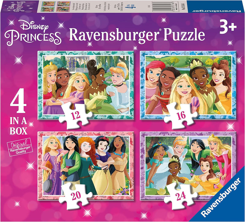 Disney Princess 4 In A Box Jigsaw Puzzle