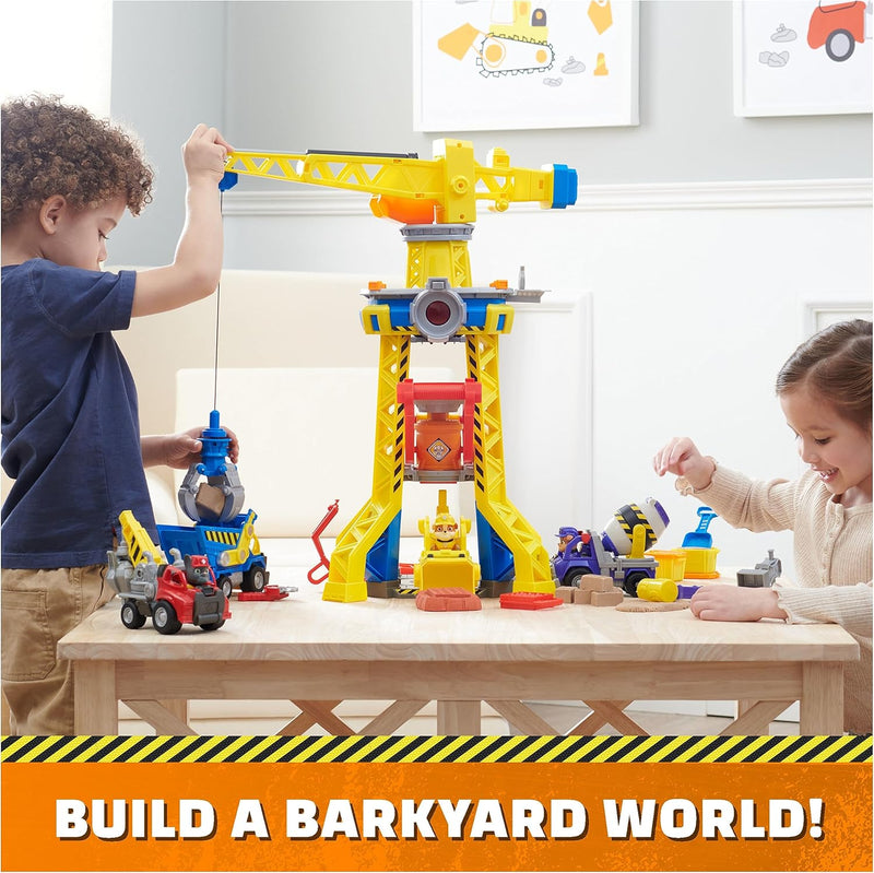 Paw Patrol Rubble & Crew Bark Yard Crane Tower