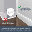 Dreambaby Adapta-Gate 3 Panel Extra Wide Safety Gate - White