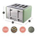 Harmony Hamilton Beach 4 Slice Toaster in Matcha
