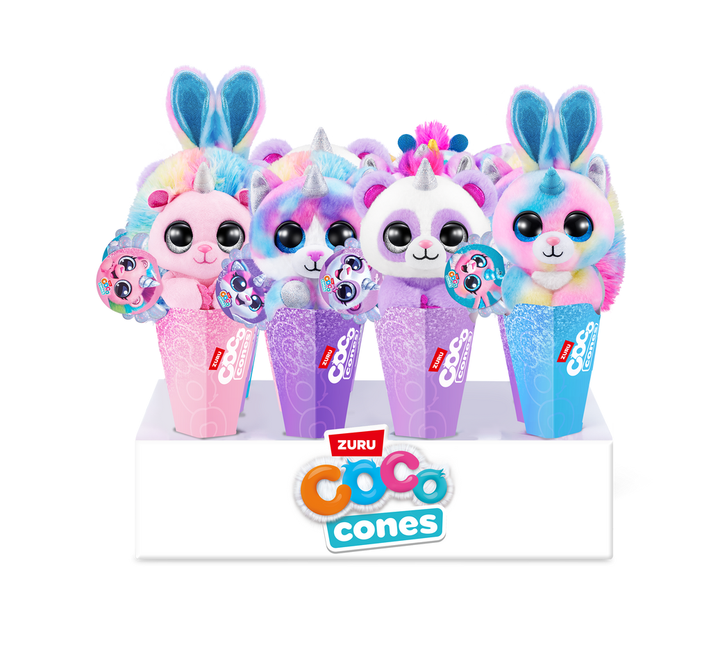 Master Coco Assorted Coco Surprise Plush In A Cone Assorted – JAC Stores IOM