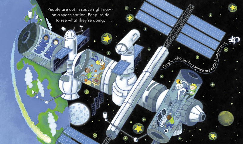 Peep Inside Space Children's Book