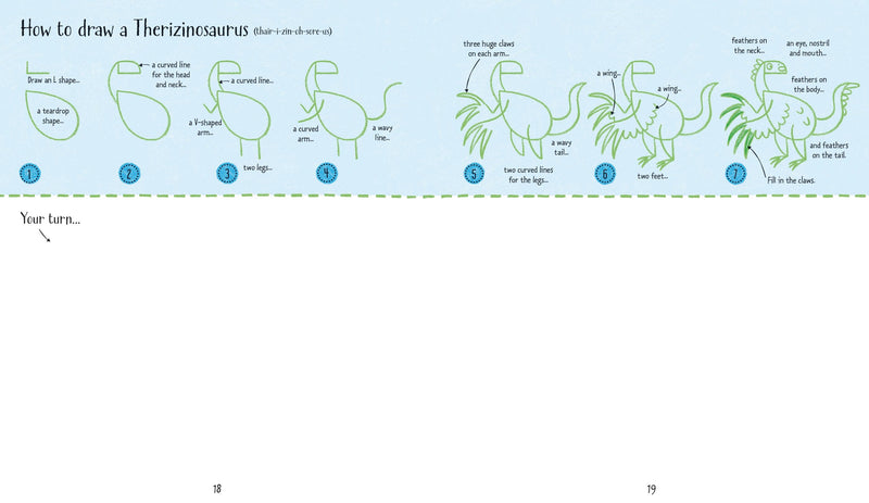 Step-By-Step Drawing Dinosaurs Book