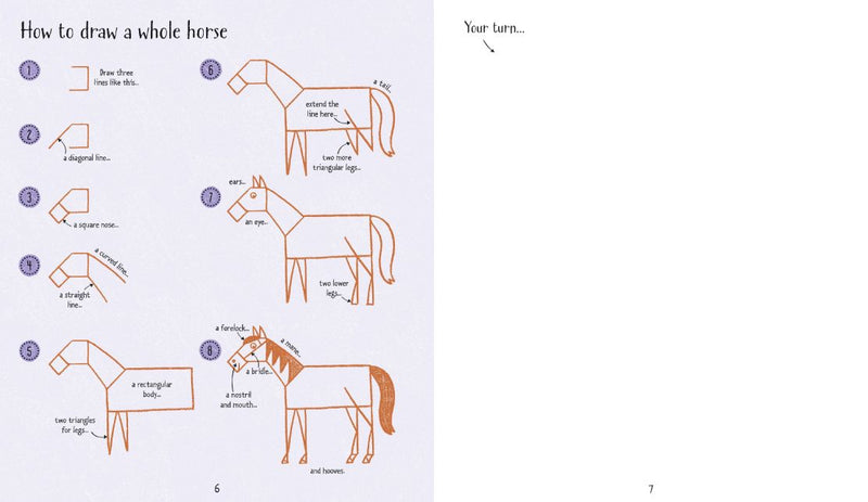 Step-By-Step Drawing Horses Book