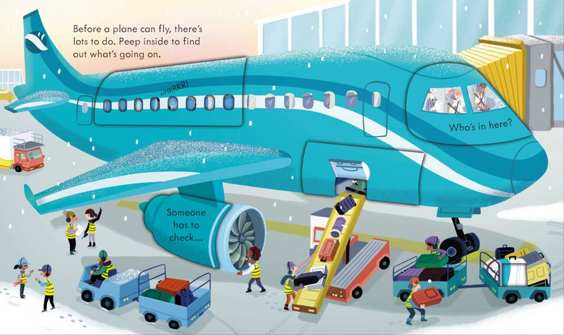 Peep Inside How a Plane Works Children's Book