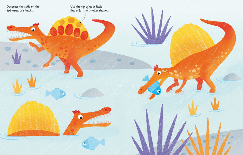 Fingerprint Activities: Dinosaurs Children's Book