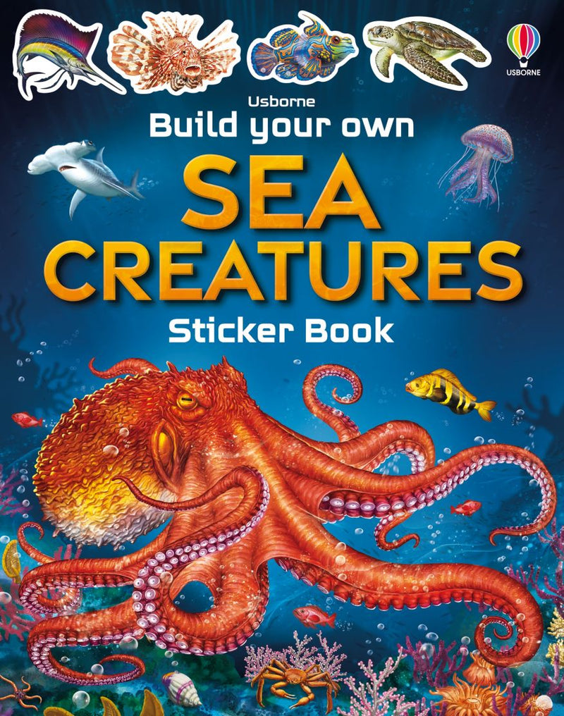 Build Your Own Sea Creatures Sticker Book