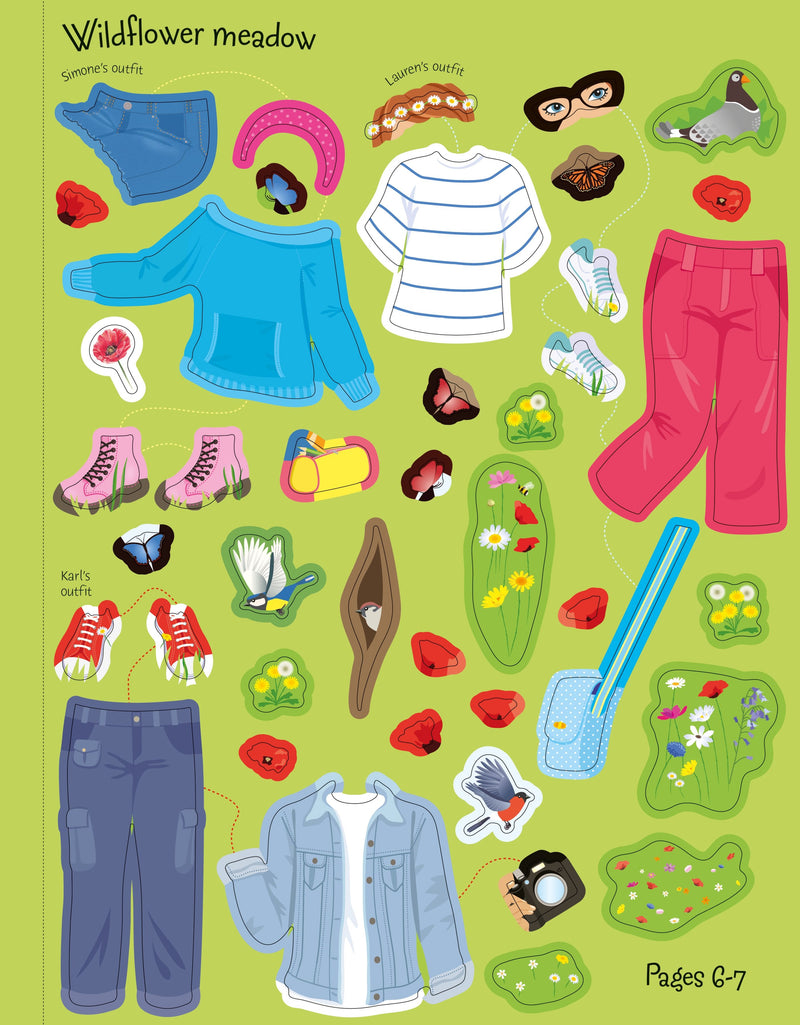 Sticker Dolly Dressing Countryside Book