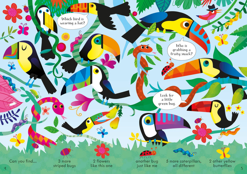 Look and Find Puzzles: In The Jungle Children's Book