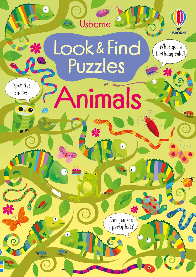 Look and Find Puzzles: Animals Children's Book