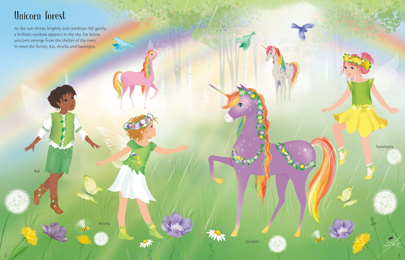 Sticker Dolly Dressing Rainbow Unicorns Book