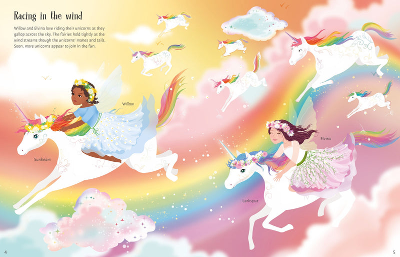 Sticker Dolly Dressing Rainbow Unicorns Book