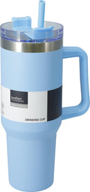 Drinking Mug With Straw - 6 Assorted Pastel Colours
