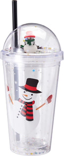 Christmas Character Tumbler With Straw