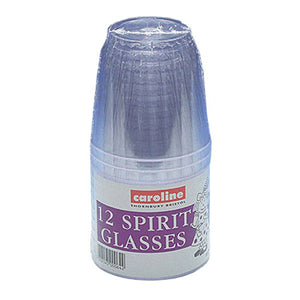 Plastic Spirit Glasses 250ml 12pk