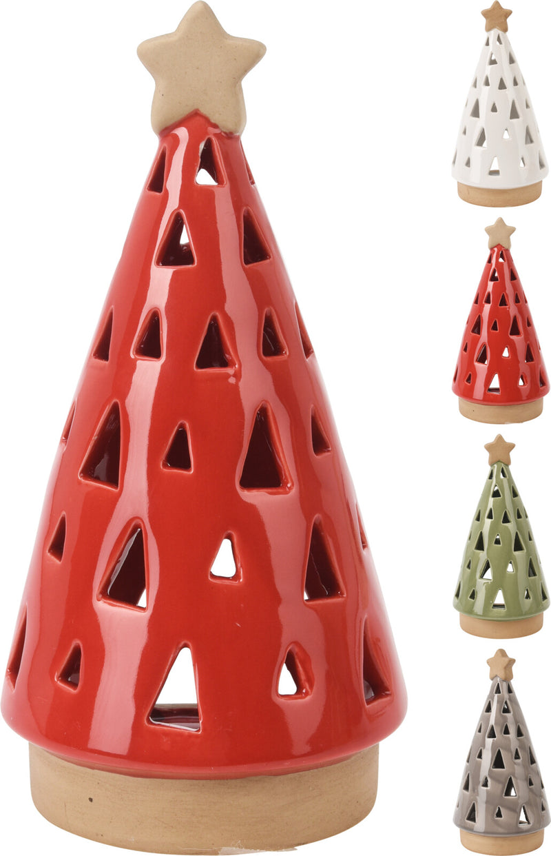 Christmas Tree Tealight Holder Assorted