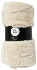 Neutral Fleece Plaid Blanket Assorted