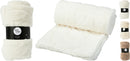 Neutral Fleece Plaid Blanket Assorted