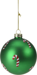 Christmas Bauble Assorted Candy Cane Designs