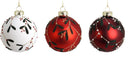 Christmas Bauble Assorted Leaf Designs