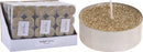 Gold Glitter Tealights 8 Pack