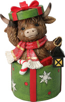 Cow In Present Christmas Figure Assorted