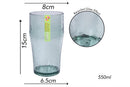 Glass Effect Plastic Tall Tumbler 550ml