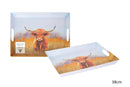 Serving Tray 38cm x 28cm Highland Cow