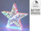 Multi Coloured LED Star Light 30cm