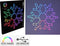 LED Snowflake Light Multi Coloured