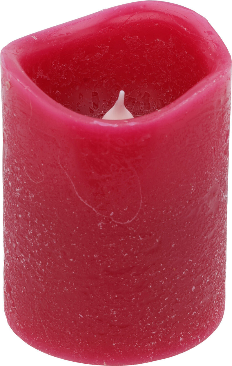 LED Battery Operated Red Candle 6.5cm