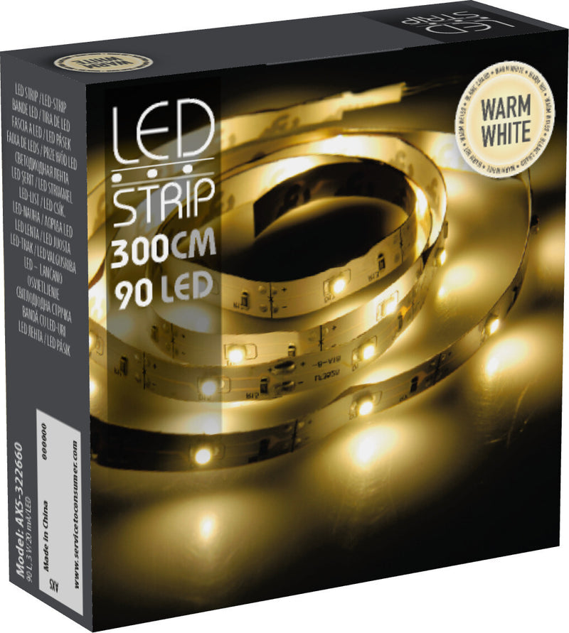 LED Light Strip 90 LED 3m - Warm White – JAC Stores IOM