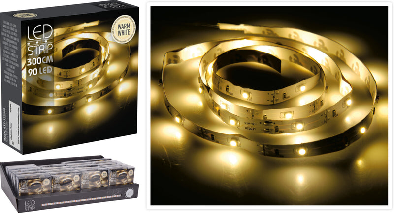 LED Light Strip 90 LED 3m - Warm White – JAC Stores IOM
