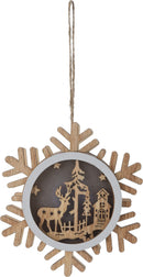 LED Wooden Hanging Decoration Assorted