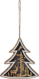 LED Wooden Hanging Decoration Assorted