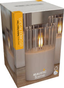 LED Candle Clear Glass 12.5cm
