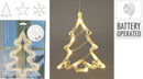 LED Christmas Silhouette Window Decoration Assorted