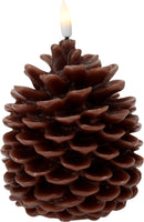 LED Pine Cone Candle 13cm